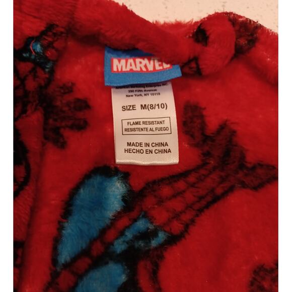 Marvel Spiderman Robe for Kids Red Size M 8/10 - Picture 3 of 4
